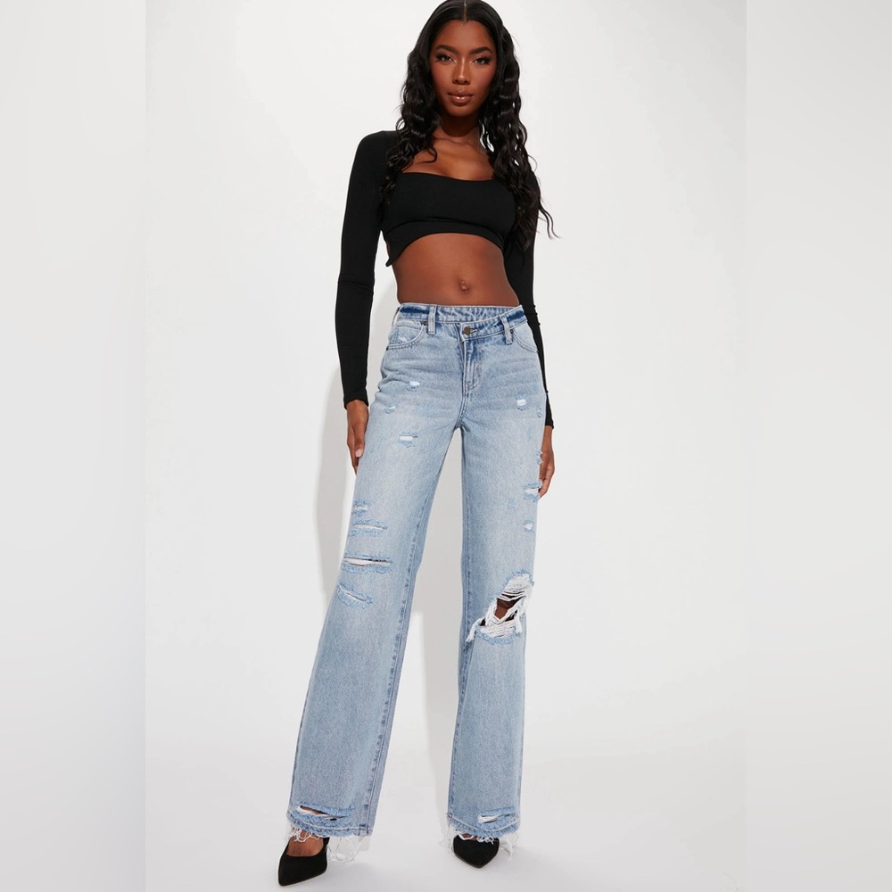 Fashionova Crossover Waist Jeans (Tall) Size 13